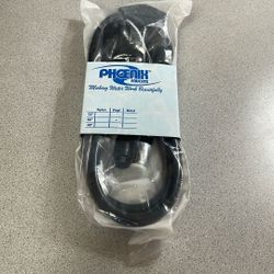 60” Black Vinyl RV Shower Head – New