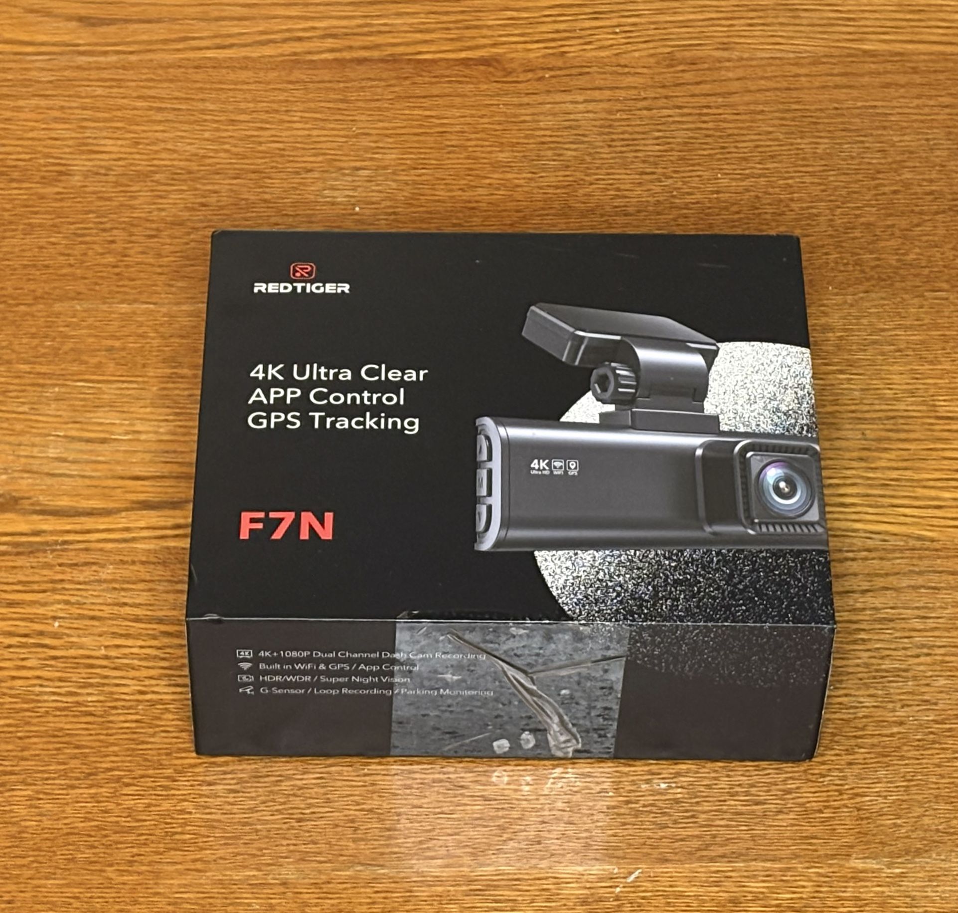 REDTIGER F7NP Dash Camera Front and Rear 4K Dash Cam Built-In WiFi & GPS