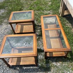 Coffee Table & 2 End Tables