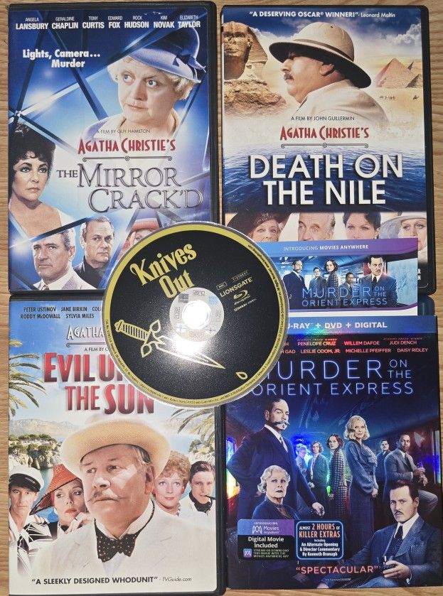 Agatha Christie LOT Murder Orient Express [Blu-ray/DVD/Digital] Nile/Mirror/Sun