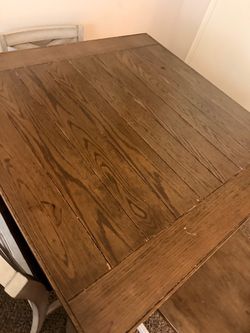 Rustic Wood Plank Dining Table