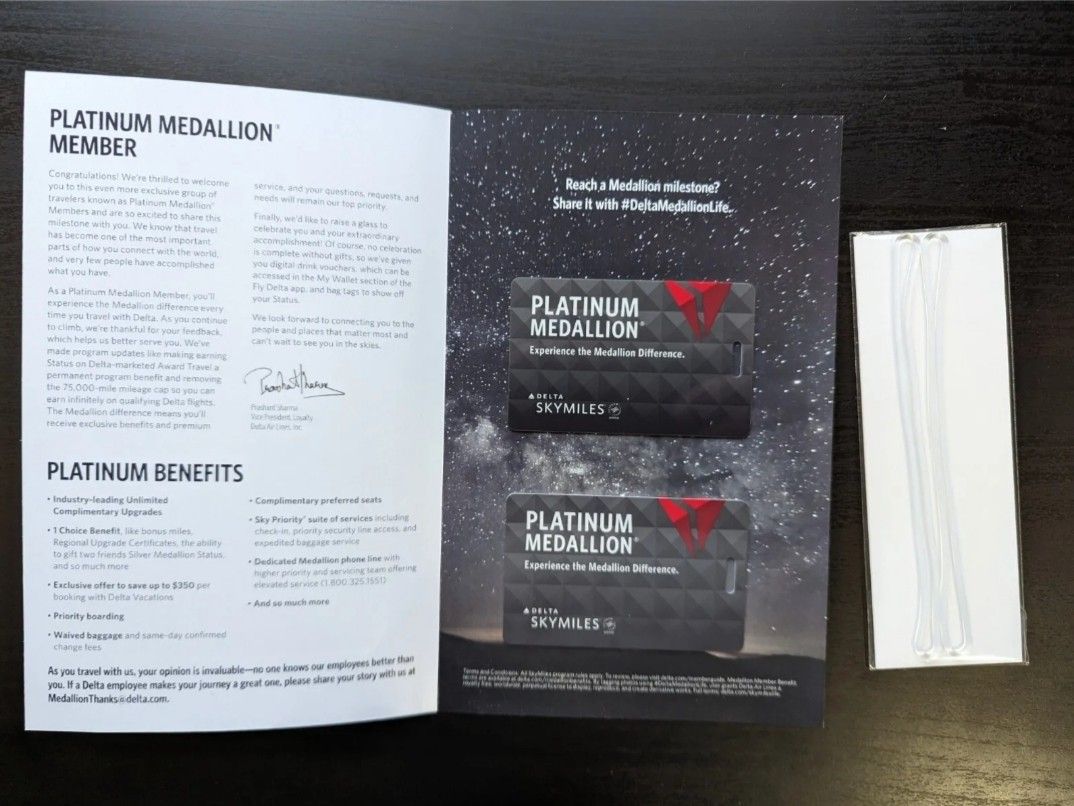 Delta Platinum Medallion Luggage Tag