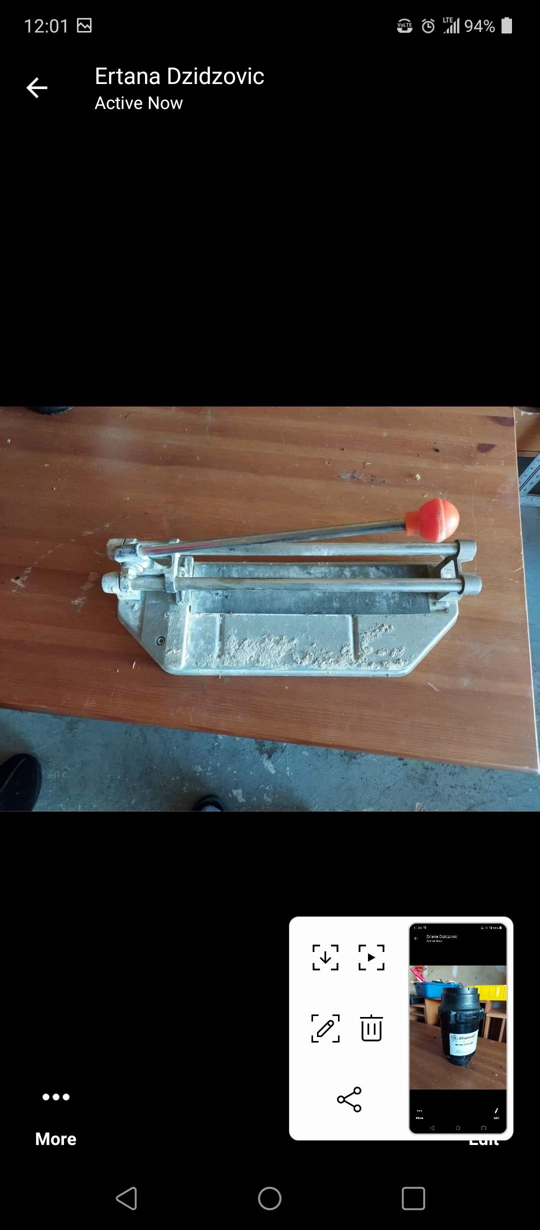 Used tile cutter