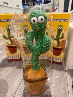 Talking and Moving Cactus, Dancing Mimicking Toy for Babies, Educational Baby Toys with Led Light, Dancing Talking Cactus Toys for Baby Boys & Girls