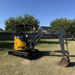 2017 John Deere 26G Mini excavator 