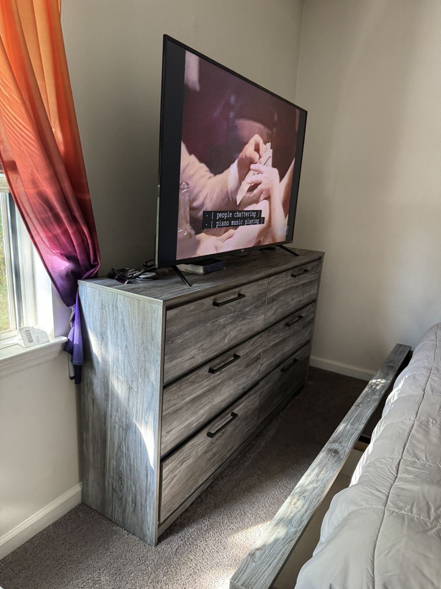 King Bed , Mattress & Frame With Dresser & Nightstand