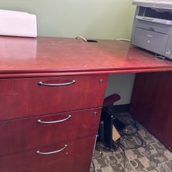 Red Wood Desk