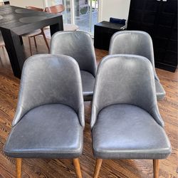 West Elm Mid-Century dining chairs: set of 4