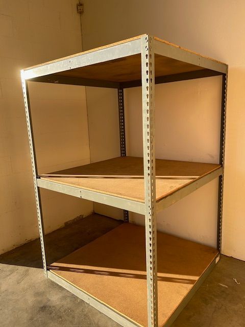Industrial Racks 48 in W x 48 in D Used Heavy Duty 3 Tier Storage Shelving Stronger Than Homedepot Lowes And Costco Delivery Available