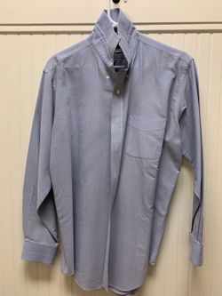 Roundtree and Yorke Men’s Dress Shirt Oxford Blue 16 1/2 x 34