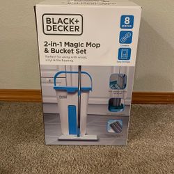 EW Black+Decker 2-in-1 Magic Mop & Bucket Set