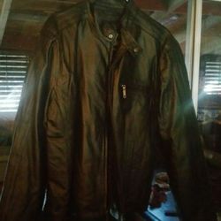 New men's leather jacket. Never worn