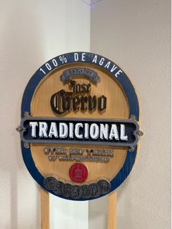 Jose Cuervo Tradicional Wooden Bar Stand