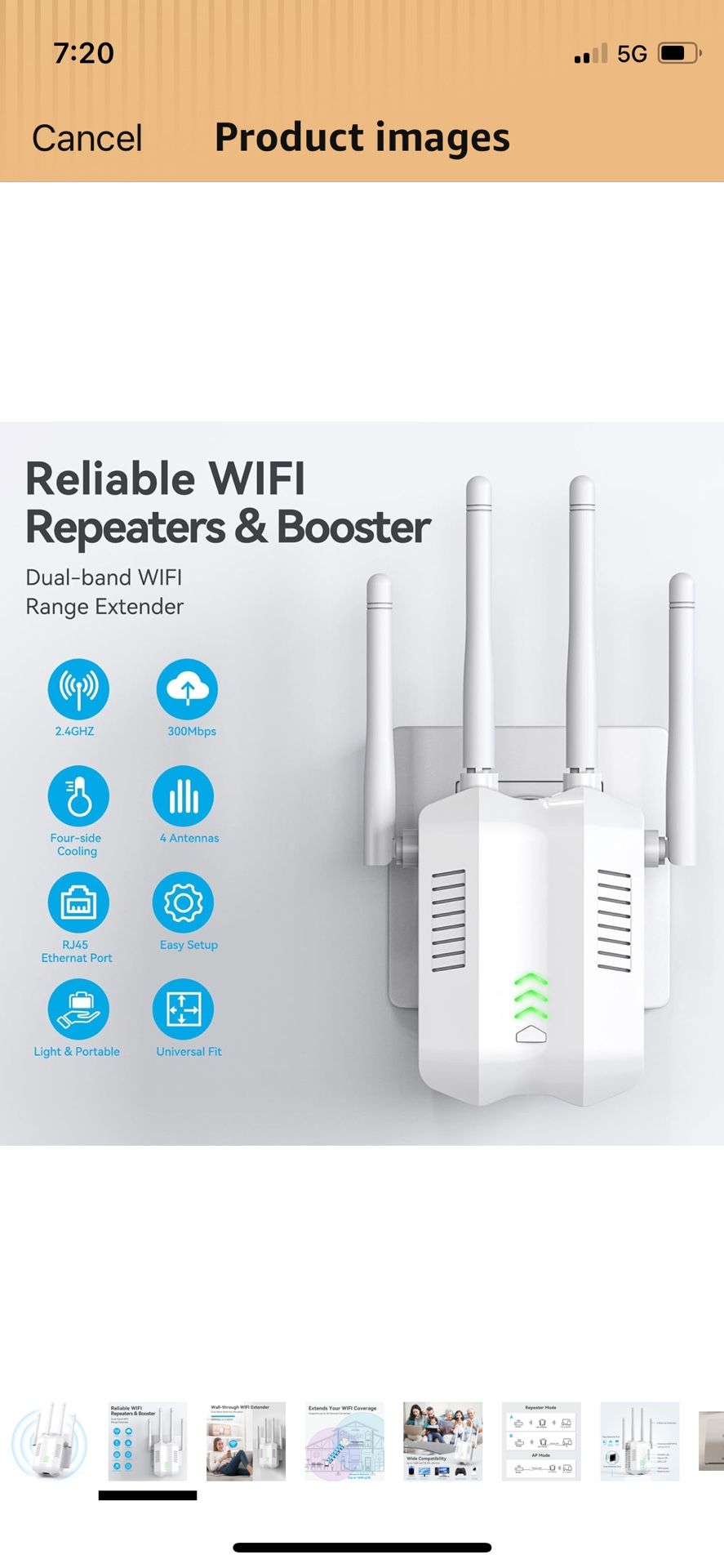 WiFi Extenders Signal Booster for Home WiFi Boosters and Signal Amplifier, Dual Band 2.4ghz, Cover Up to 1600 Sq.Ft and 30 Devices