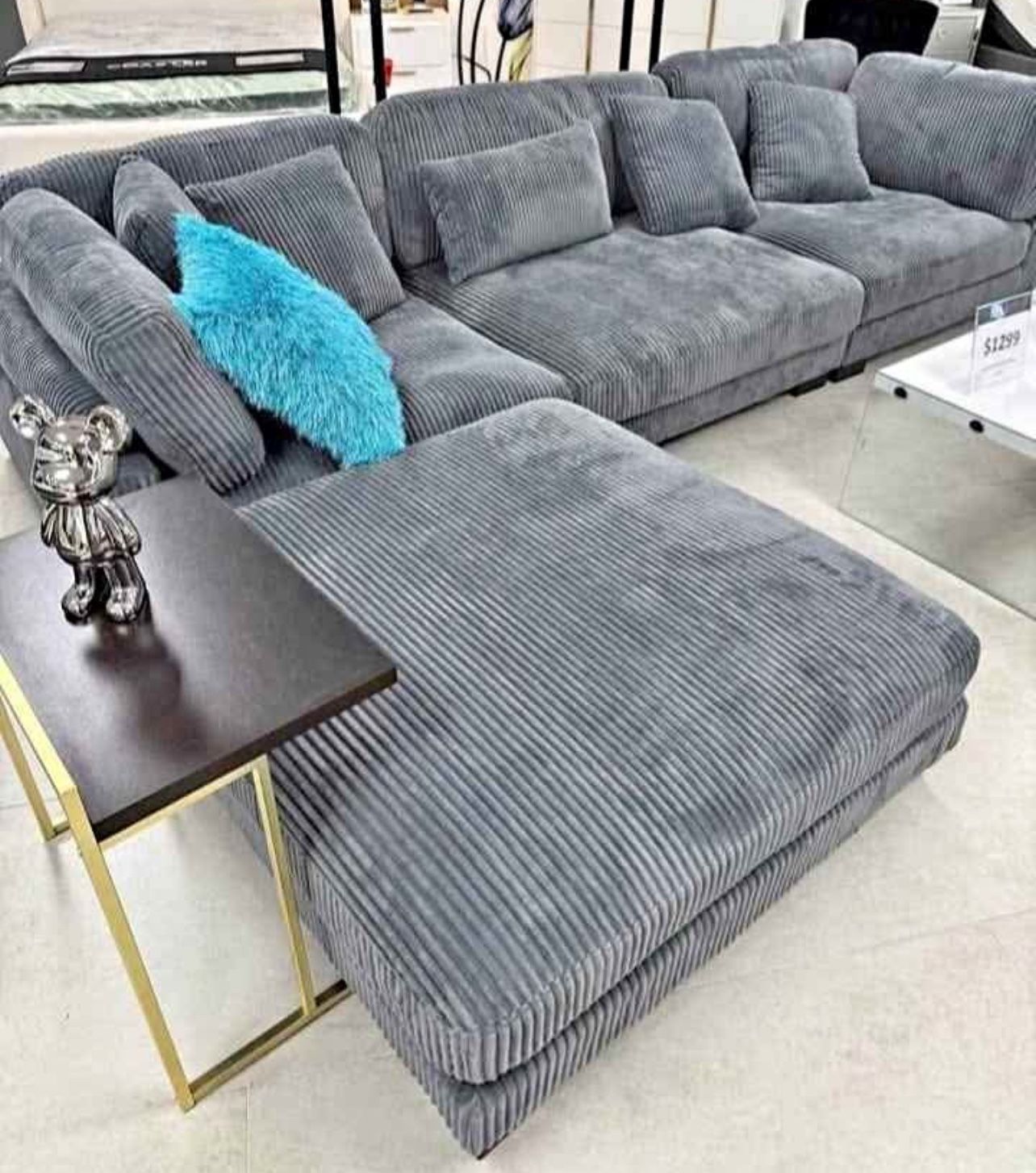 BRAND NEW GREY, BLACK OR WHITE SECTIONALS UP TO 40% OFF RETAIL- SHOP NOW PAY LATER.