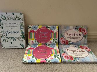 Bible Verse Prayer Cards, Inspirational Scripture Cards – 4x6 Double-Sided, 20 Bible Verses per Box, Set of 4 (80 Cards), Faith-Based Encouragement & 