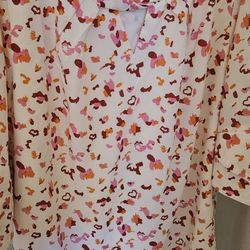 Red, Pink, And Orange Animal Print Shirt