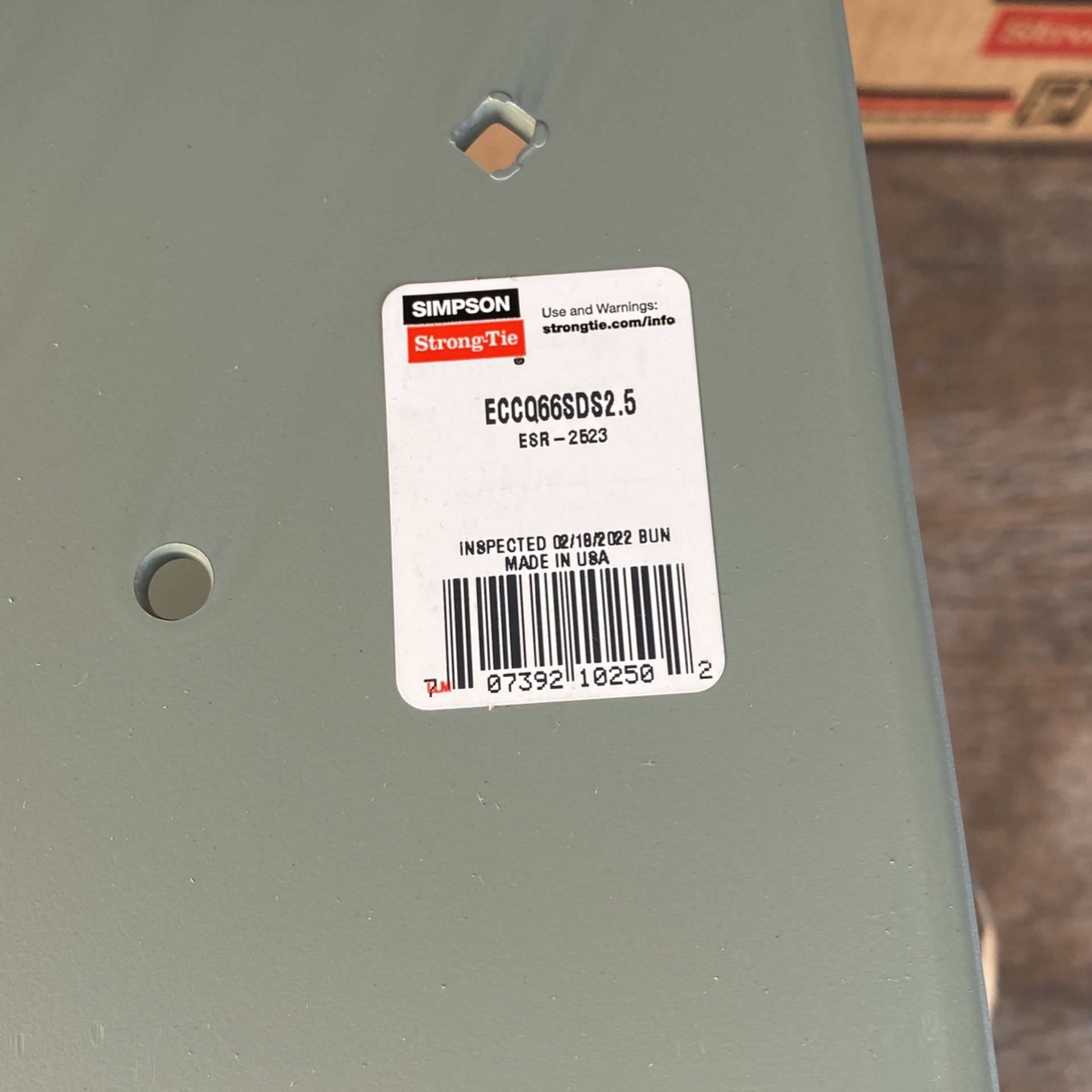 Simpson Strong-Tie End Column Cap ECCQ66