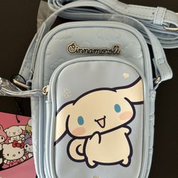 2025 Cinnamoroll Hello Kitty & Friends Sanrio Primark Blue Crossbody Handbag Purse  - Brand New With Tags!