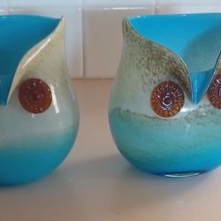 Owl Glass Vases