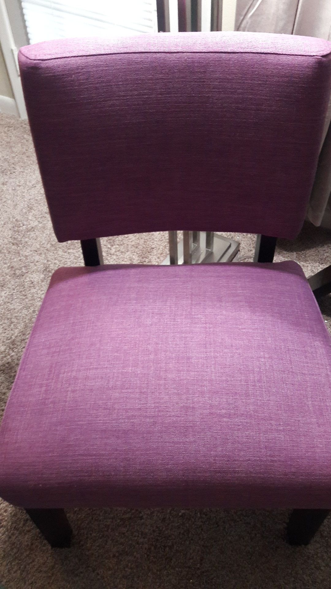 Purple chair accent