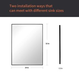 24 x 32 Inch Rectangle Wall Mirror,
