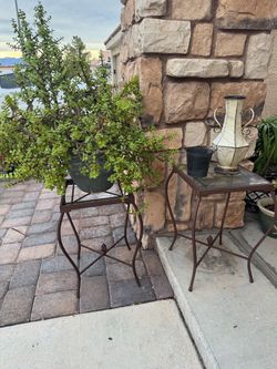 Iron side table / plant stands
