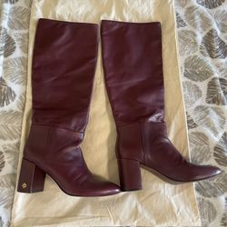 Tory Burch Leather Boots Size 7