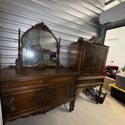 Unique Vintage Bedroom Set + Bonus Cherry Table – Make It Yours Before the Weekend