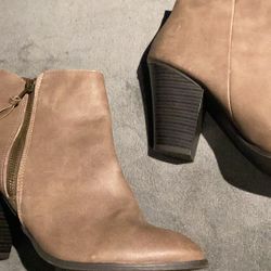 CR Tan booties