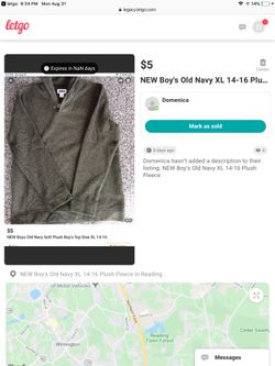 NEW Boy’s Old Navy Plush Top 14-16