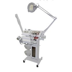 Professional 14-in-1 Facial Machine, Multifunction Spa Equipment with Microdermabrasion, Steamer, Magnifying Lamp
