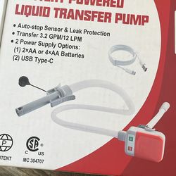 BRAND NEW BATTERY POWERED FUEL TRANSFER PUMP