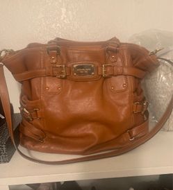 Michael Kors Brown Leather Tote Bag
