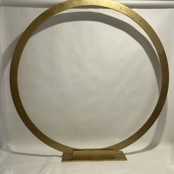 Gold Wood Arch With Base 