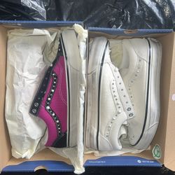 Vans Pearlized old skool tee shirt hat jacket flannel era authentic sb supreme nike 9 10.5 11.5 pink black marshmallow