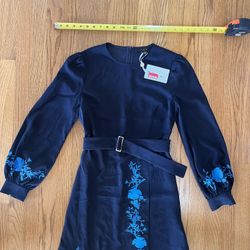 Ted Baker London Women Blue Dress With Belt 