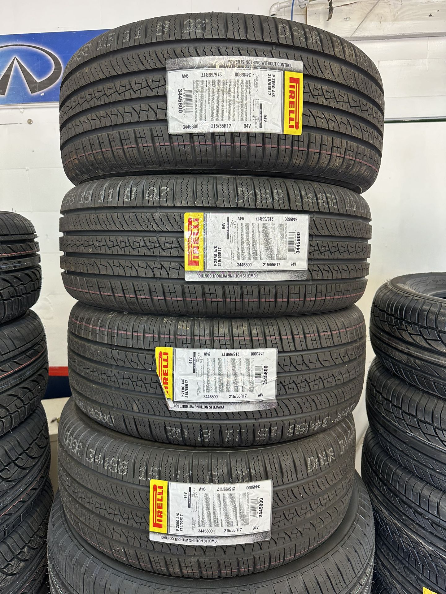 215-55-17 PIRELLI PZERO A/S TIRE SETS ON SALE‼️ ALL MAJOR BRANDS AND SIZES AVAILABLE‼️