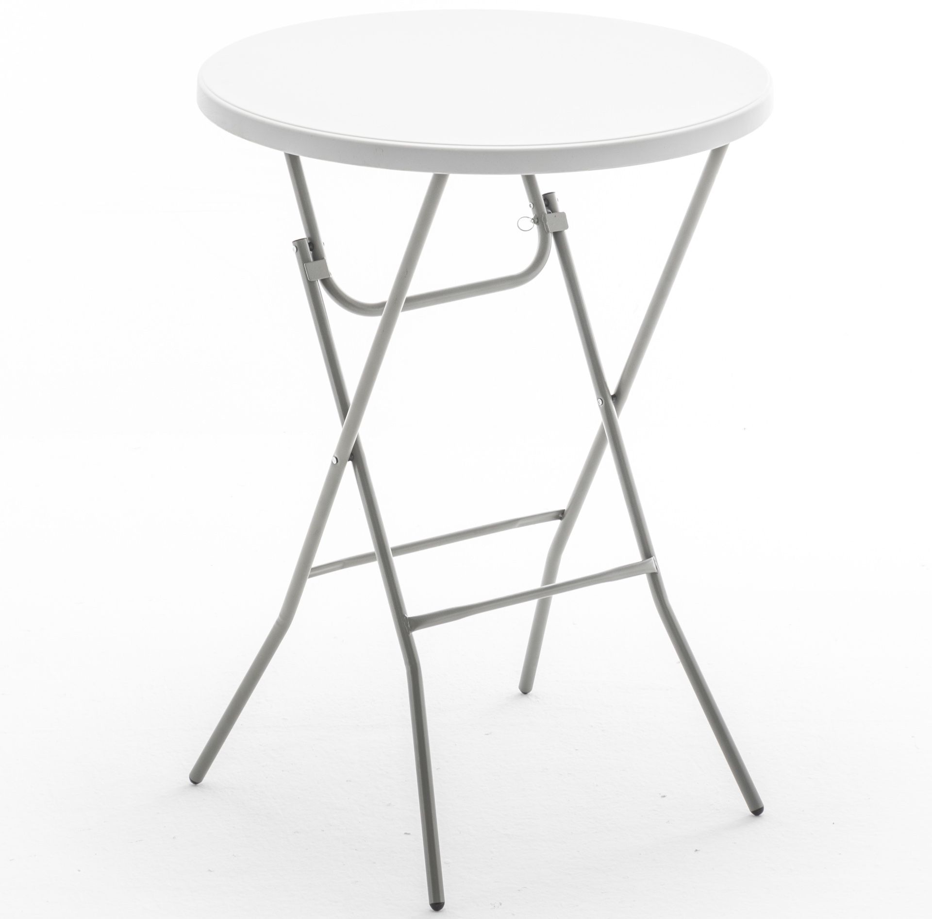 Belly Bar Table Plastic Folding 43” Height 32 Inch Round Industrial Hotel Restaurant Shop Table Cocktail Top Pub Bistro