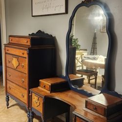 Beautiful Dresser And Vanity