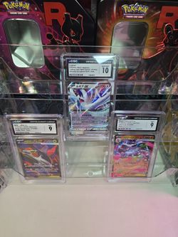 3 CGC Slabs- 10 Lugia ex, 9 Mega Latias, 9 Mega Charizard X ex Holo