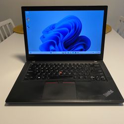 Lenovo ThinkPad T470 Laptop touchscreen. i5 7300U 2.60GHZ 14" HD 8GB Ram 256GB M.2  Windows 11. Microsoft office installed. Nothing wrong with. ** NO 
