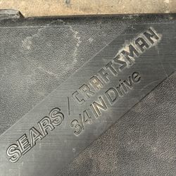 Craftsman 3/4” Ratchet/socket Set