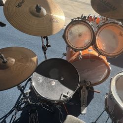 Gretsch orange drums Drum Set