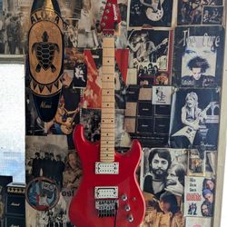 Red Kramer Electric Guitar Floyd Rose 