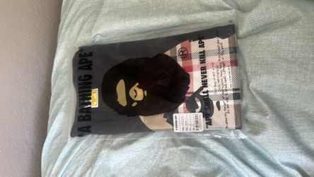 A bathing ape x Burberry black size large