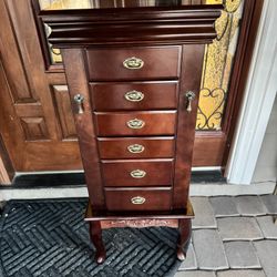 Beautiful Jewelry Armoire $60