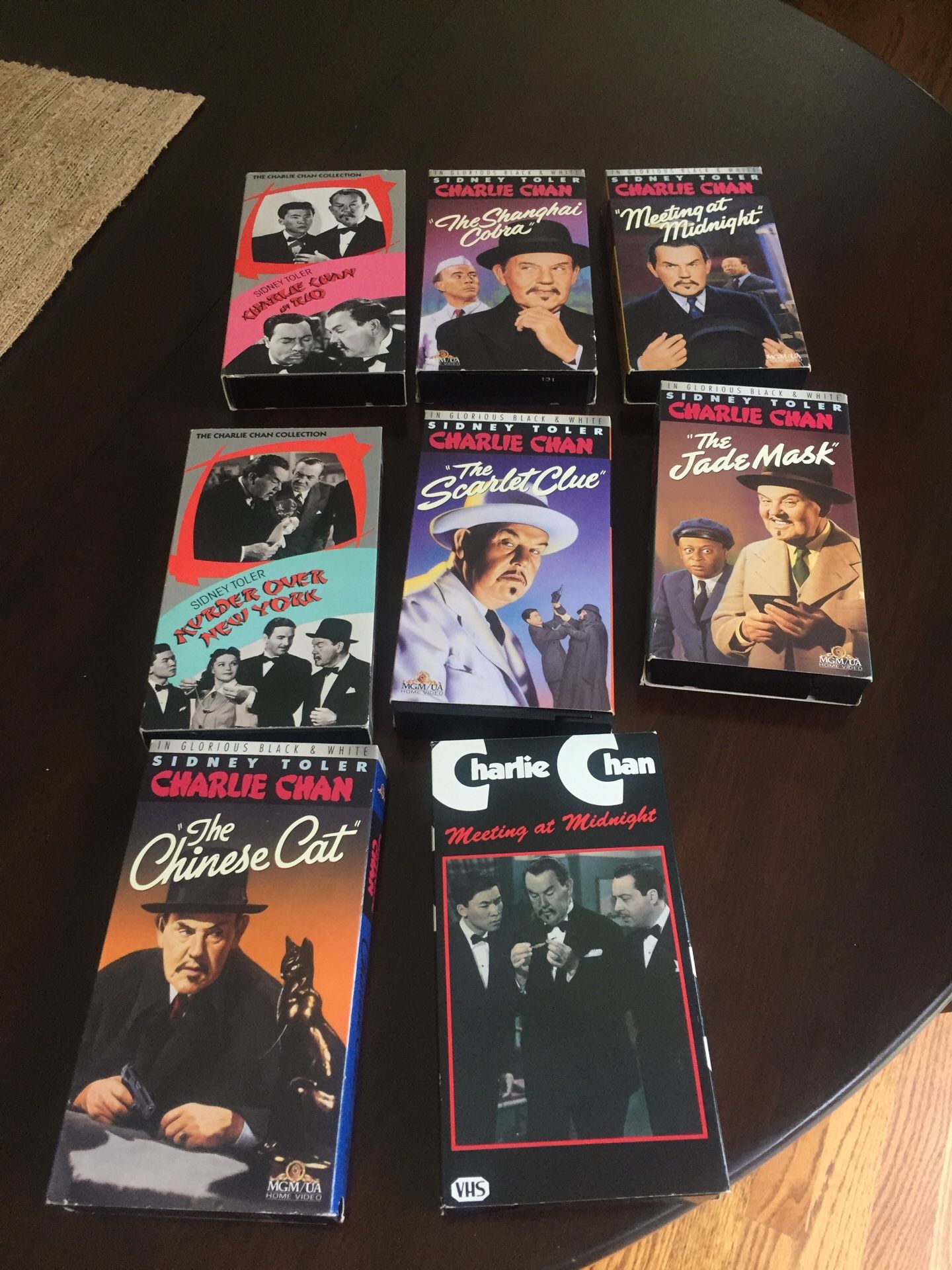 Charlie Chan 8 VHS tape set