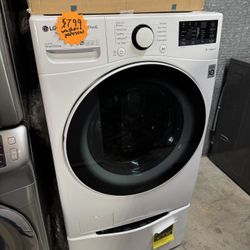 LG Washer + Washer Pedestal