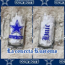 Brand new custom cowboys beer mug.